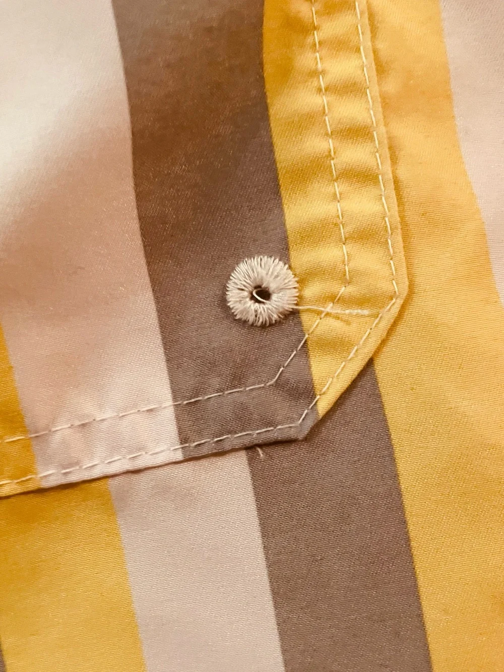 Goodfellow & Co Yellow and Gray Vertical Stripe Swim Trunks